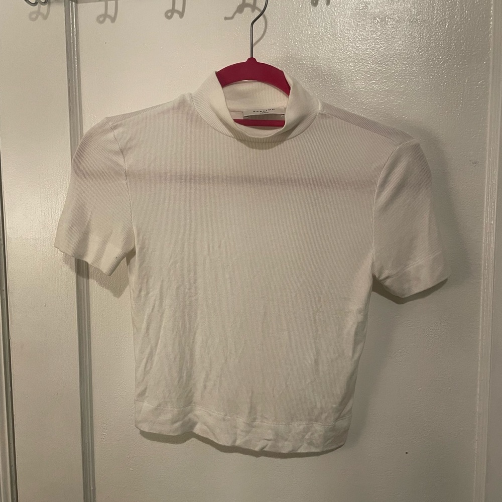 Aritzia Mock Neck top White XXS